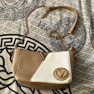 Jean vass  tan and White Shoulder Bag